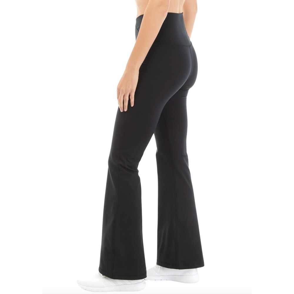 Yogalicious Lux Willow Crossover‎ Flare Leggings Black Large PY72869